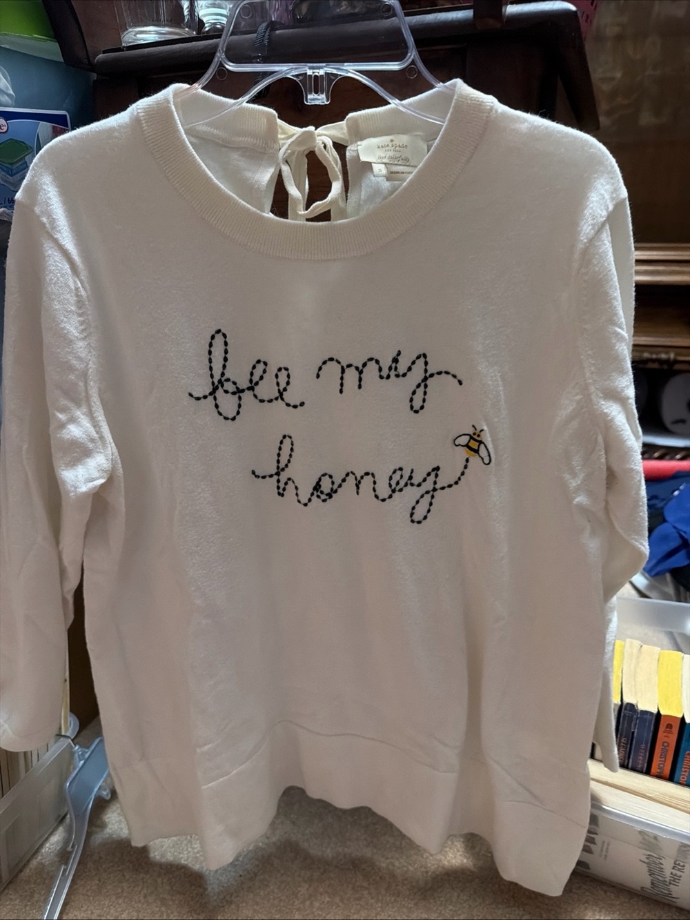 Kate Spade Broome Street "Bee My Honey" Longsleeve sweater Size Small